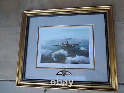 WWII Basil Jackson Signed VC Recipient Lancaster by Robert Taylor Framed Print