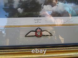 WWII Basil Jackson Signed VC Recipient Lancaster by Robert Taylor Framed Print