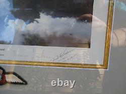 WWII Basil Jackson Signed VC Recipient Lancaster by Robert Taylor Framed Print