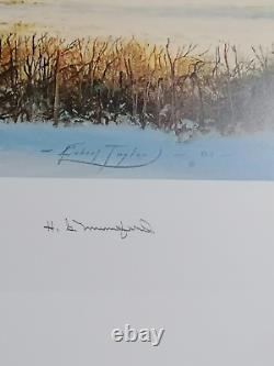 Winters Welcome print by Robert Taylor 23/50 limited edition signed