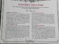 Winters Welcome print by Robert Taylor 23/50 limited edition signed