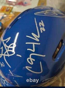 2018 Casque dédicacé des Dodgers 19 Signatures Kershaw, Bellinger, Joc, Roberts