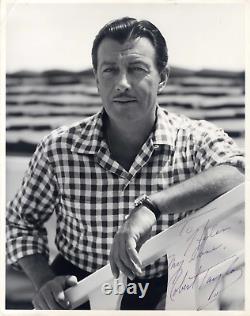 ACTEUR & CHANTEUR Robert Taylor AUTographe TOP, photo vintage surdimensionnée signée
