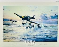 ATTAQUE DU TYPHON par Robert Taylor WWII Signé par Beaumont Impression 1985 Éd. Limitée COA