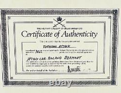 ATTAQUE DU TYPHON par Robert Taylor WWII Signé par Beaumont Impression 1985 Éd. Limitée COA