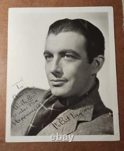 Acteur ROBERT TAYLOR Metro Goldwyn Mayer PHOTO médiatique SIGNÉE / Numérotée