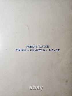 Acteur ROBERT TAYLOR Metro Goldwyn Mayer PHOTO médiatique SIGNÉE / Numérotée