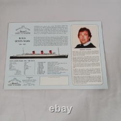 Adieu Amérique RMS Queen Mary Robert Taylor LE Impression Signée Capt Jones