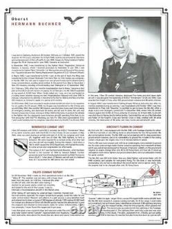 Album de profil de la Luftwaffe avec 24 autographes originaux des As de la Luftwaffe de la Seconde Guerre mondiale