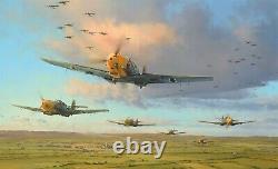 Armada aérienne par Robert Taylor, signée par CINQ As de la Luftwaffe de la Bataille d'Angleterre