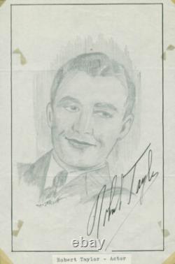 Art Original de Robert Taylor Signé Co-signé par John Raitt
