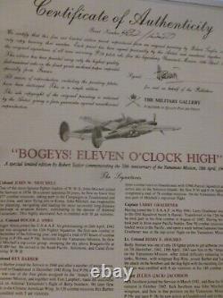 Bogeys ! Eleven O'Clock High La mission Yamamoto par Robert Taylor, autographié