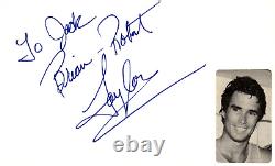 Brian Robert Taylor a signé une carte index 3x5 avec amour