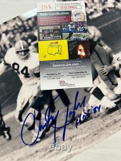 Charles Robert Taylor Washington Redskins Photo 10x8 Signée Autographiée JSA COA