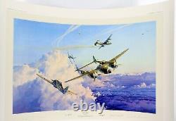 Ciel hostile ROBERT TAYLOR LTD ED WWII Aviation Print Signé avec COA Nouveau P38 B24