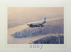 Clipper Morning Star par Robert Taylor, impression d'art aéronautique Stratocruiser
