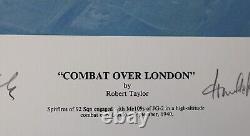 Combat au-dessus de Londres par Robert Taylor Épreuve d'artiste rare 76/150 Bataille d'Angleterre