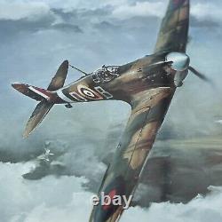 Duel d'aigles par Robert Taylor, impression signée par Douglas Bader et Adolf Galland