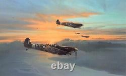 Eagle Force par Robert Taylor, art aéronautique signé par 10 pilotes du Squadron Eagle