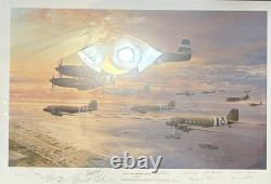 Équipe signée & Bob Hope Jour J L'assaut aéroporté par R. Taylor 233/350COA