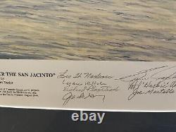 FAIBLE MAINTIEN SUR SAN JACINTO par Robert Taylor, signé George H. W. Bush et d'autres