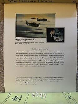 FAIBLE TENUE SUR SAN JACINTO par Robert Taylor, Signé George H. W. Bush 535/1000