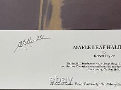 Feuilles d'érable Halifaxes Robert Taylor Art Print Signé Jamais Accroché 155/250