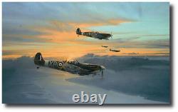 Force aérienne de l'aigle par Robert Taylor - Spitfire WWII (Pilote signé) Art de l'aviation