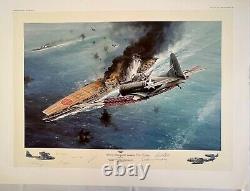 Frappe de Midway contre l'Akagi - Impression en édition limitée de Robert Taylor