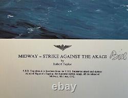 Frappe de Midway contre l'Akagi - Impression en édition limitée de Robert Taylor