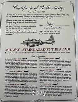 Frappe de Midway contre l'Akagi - Impression en édition limitée de Robert Taylor