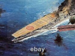 Frappe de Midway contre l'Akagi par Robert Taylor Édition limitée Print 460/1250