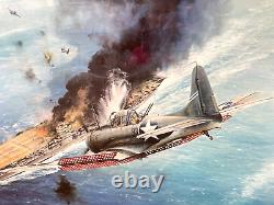 Frappe de Midway contre l'Akagi par Robert Taylor Édition limitée Print 460/1250