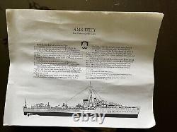HMS Kelly tirage 1060/2000 signé par Lord Mountbatten et Robert Taylor