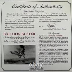 Impression Édition Limitée Signée et Numérotée de Balloon Buster Robert Taylor