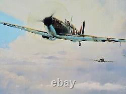 Impression d'aviation de la Seconde Guerre mondiale signée à la main par Robert Taylor - Été de la victoire - Comme neuf
