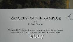 LES RANGERS EN FOLIE par Robert Taylor avec COA 5 Signatures de l'Équipage