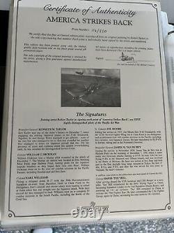 L'Amérique contre-attaque, estampe d'art de l'aviation de Robert Taylor, P-40 Pearl Harbor