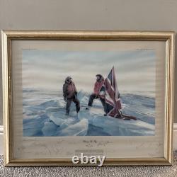 L'Expédition Transglobe Signée Robert Taylor, Lever le Drapeau Ranulph Fiennes