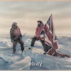 L'Expédition Transglobe Signée Robert Taylor, Lever le Drapeau Ranulph Fiennes