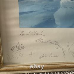 L'Expédition Transglobe Signée Robert Taylor, Lever le Drapeau Ranulph Fiennes
