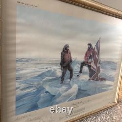 L'Expédition Transglobe Signée Robert Taylor, Lever le Drapeau Ranulph Fiennes