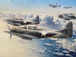 'La bataille de Midway : Le tournant de la marée Robert Taylor 1989 Ltd Ed Print 1247/1250'