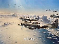 'La bataille de Midway : Le tournant de la marée Robert Taylor 1989 Ltd Ed Print 1247/1250'