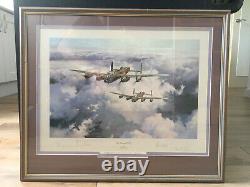 Le Lancaster V. C. S. signé, édition limitée d'une estampe sur l'aviation militaire de Robert Taylor