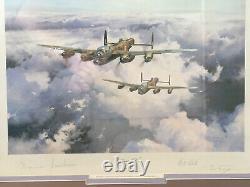 Le Lancaster V. C. S. signé, édition limitée d'une estampe sur l'aviation militaire de Robert Taylor