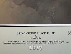 Le piquant du Black Tulip Robert Taylor 1200 édition de la victoire, impression signée.