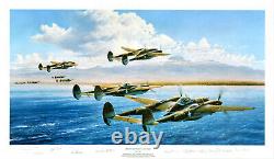 Les BOGEYS ! 1100 Haute Seconde Guerre mondiale Édition Limitée Imprimée SIGNÉE par les Pilotes - Encadrée 29x43