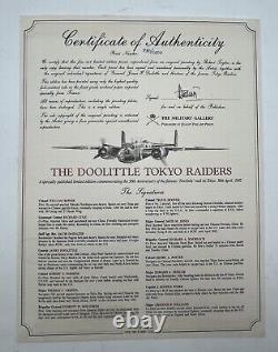 Les Doolittle Tokyo Raiders par Robert Taylor (930/1000) Signé avec Authenticité