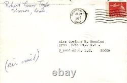 Lettre dactylographiée signée de Robert Lewis Taylor 20/07/1967